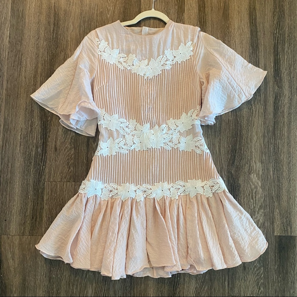 Keepsake the Label All Mine Appliqué Mini Dress